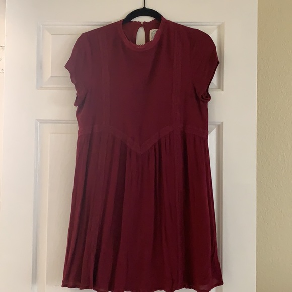 Dresses & Skirts - Burgundy high neck dress - medium